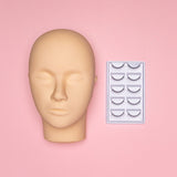 Basic Mannequin Head + Practice Lashes