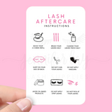 Lash Aftercare Cards 20 Pack