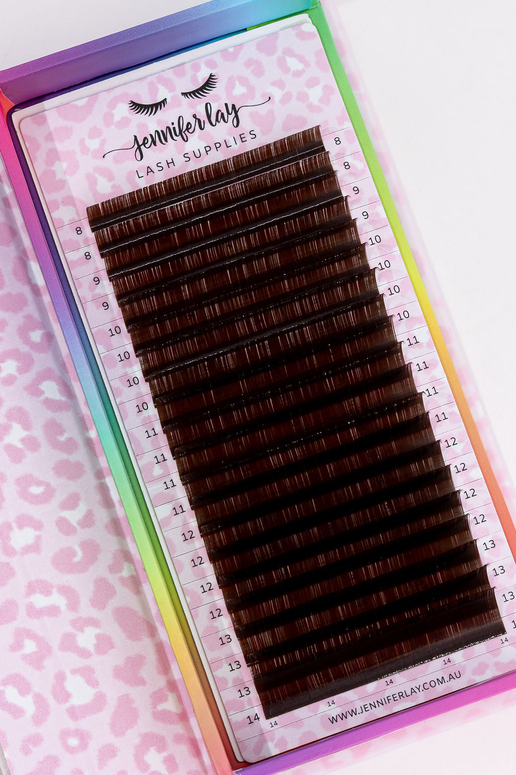 Brown Volume Lashes 4mm - 14mm – Jennifer Lay Pty Ltd