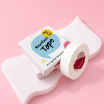 Breathable tape packaging with a roll of tape on a pink background